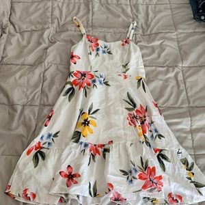 White Floral Dress
